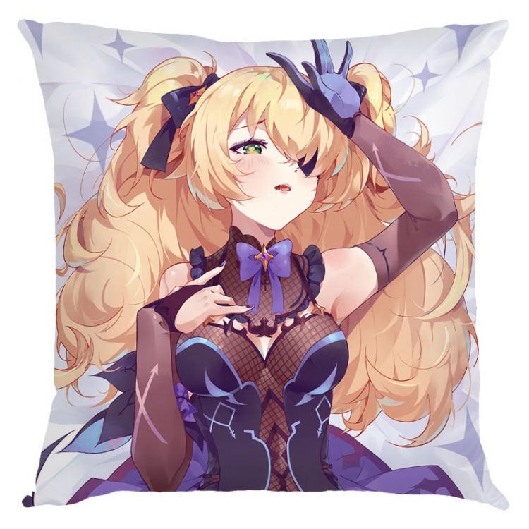 Genshin Impact Anime square full-color pillow cushion 45X45CM NO FILLING  Y1-295