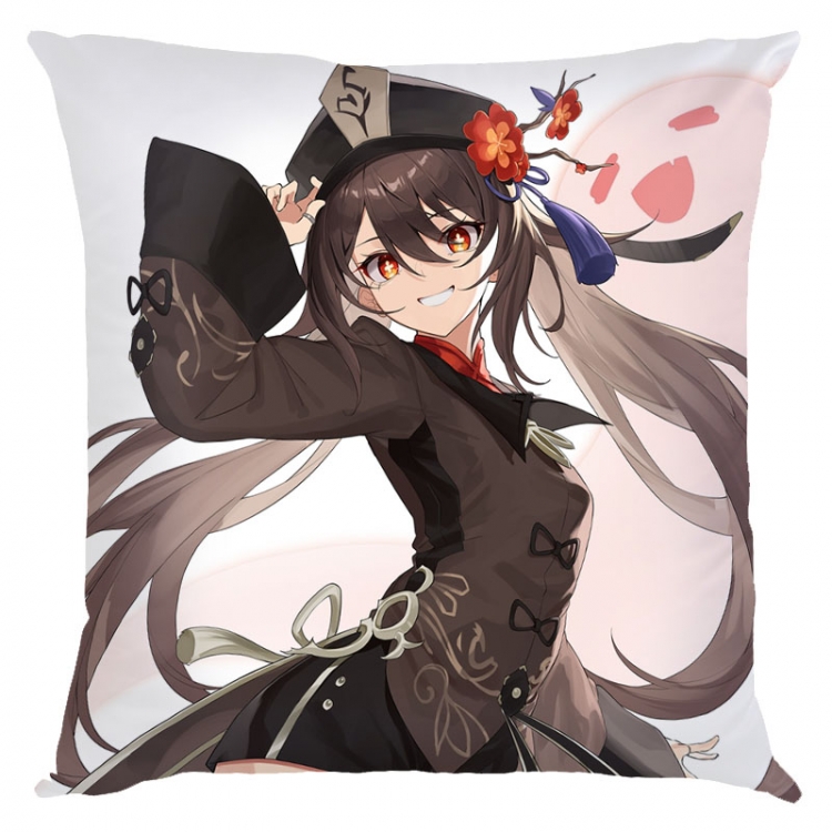 Genshin Impact Anime square full-color pillow cushion 45X45CM NO FILLING  Y1-211