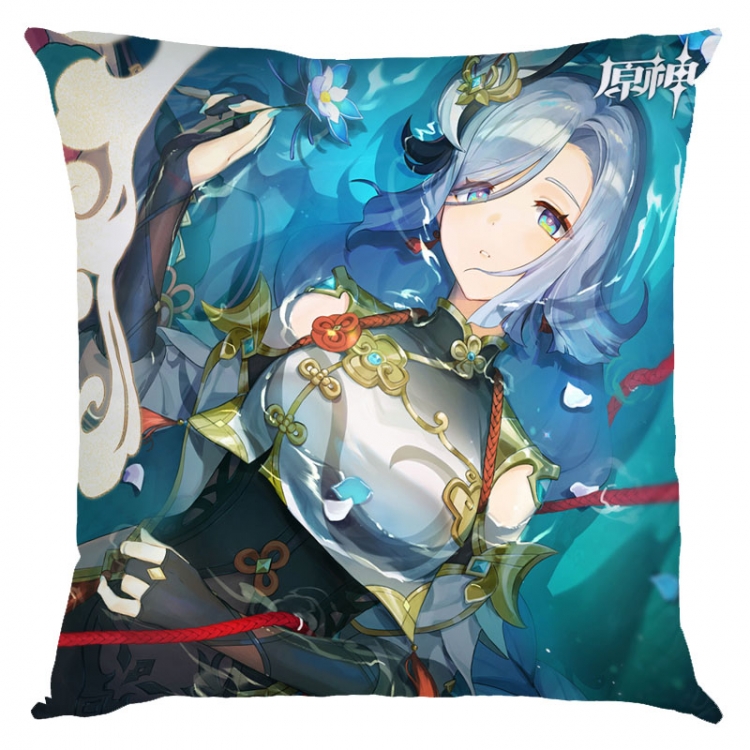 Genshin Impact Anime square full-color pillow cushion 45X45CM NO FILLING  Y1-371