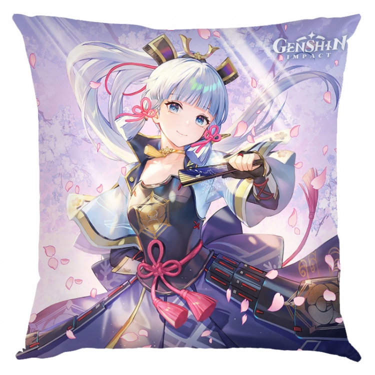 Genshin Impact Anime square full-color pillow cushion 45X45CM NO FILLING Y1-304