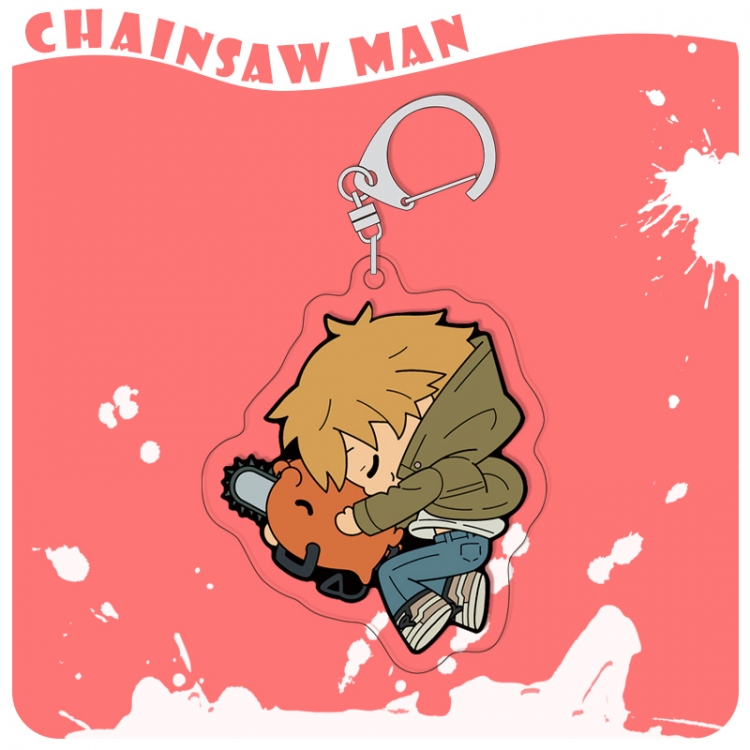 Chainsaw man acrylic pendant bag charm keychain price for 5 pcs