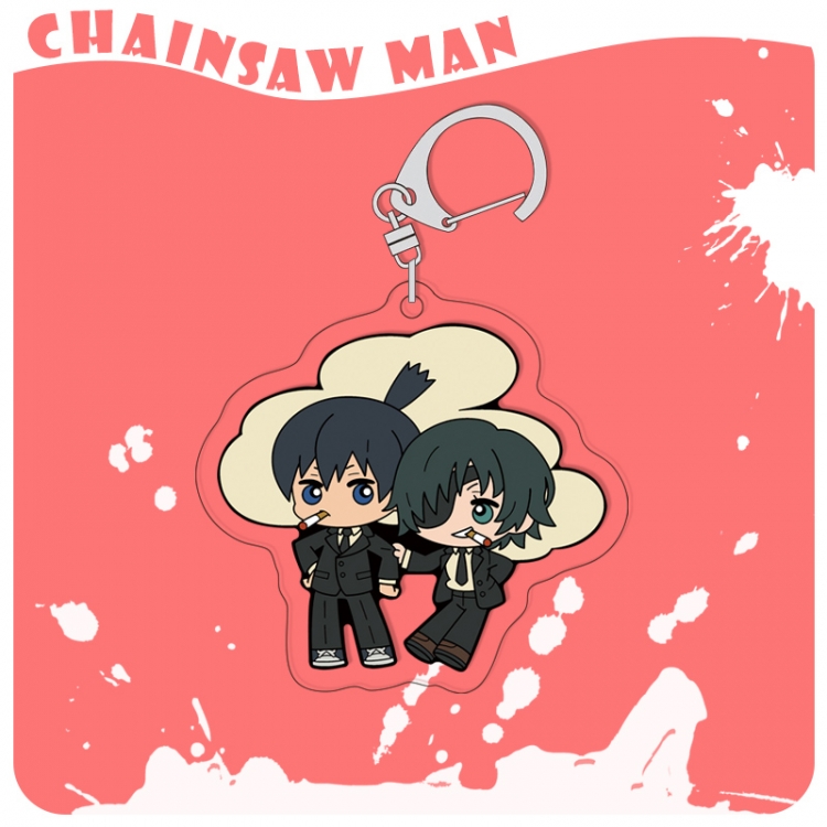 Chainsaw man acrylic pendant bag charm keychain price for 5 pcs