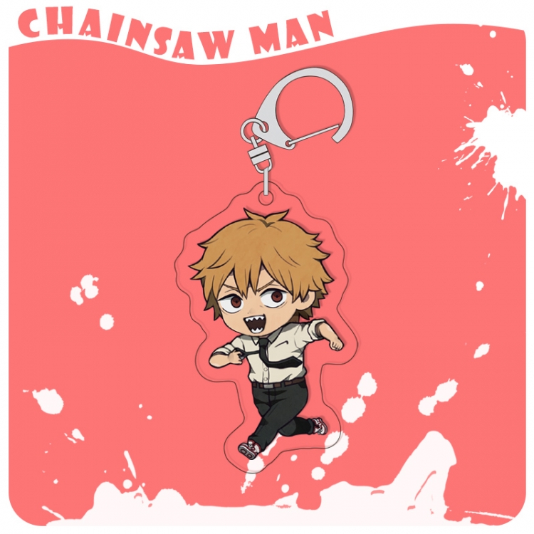 Chainsaw man acrylic pendant bag charm keychain price for 5 pcs