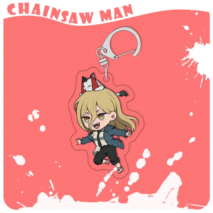 Chainsaw man acrylic pendant bag charm keychain price for 5 pcs