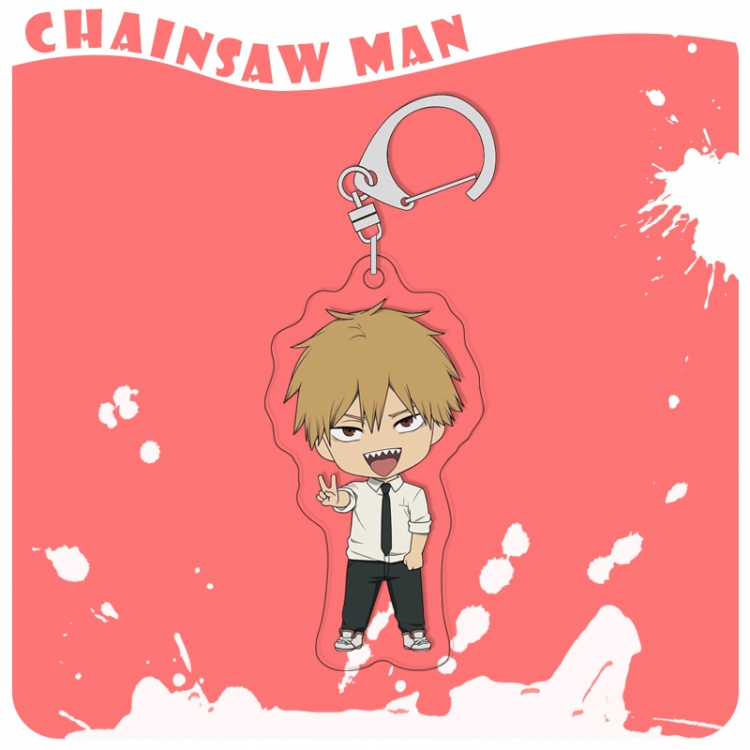 Chainsaw man acrylic pendant bag charm keychain price for 5 pcs