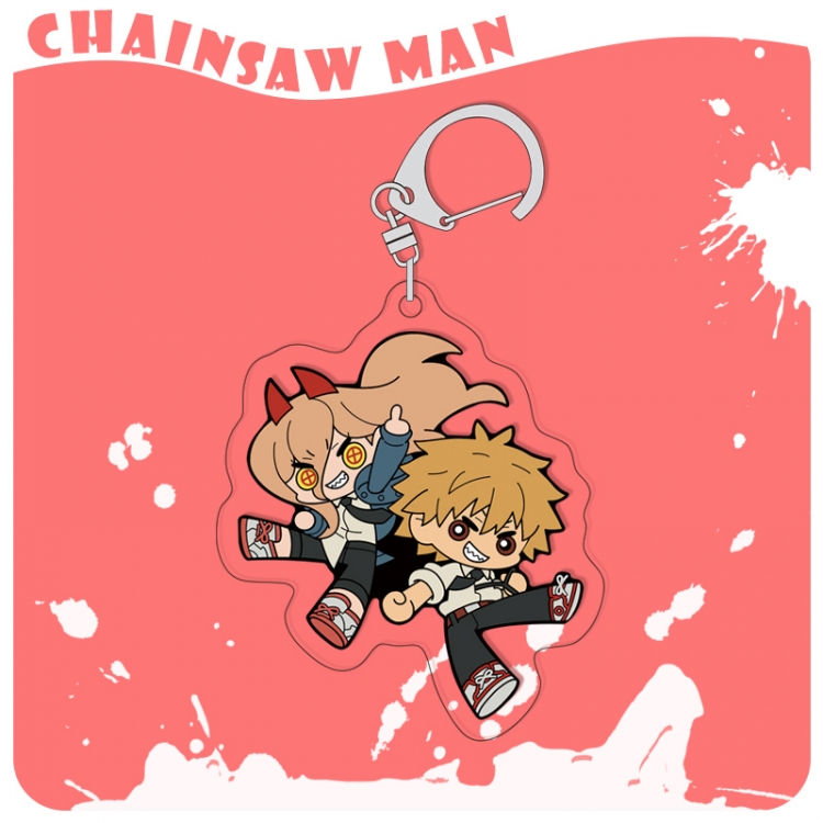 Chainsaw man acrylic pendant bag charm keychain price for 5 pcs