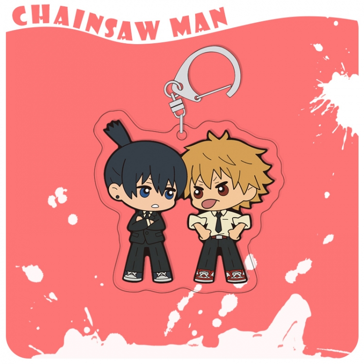 Chainsaw man acrylic pendant bag charm keychain price for 5 pcs