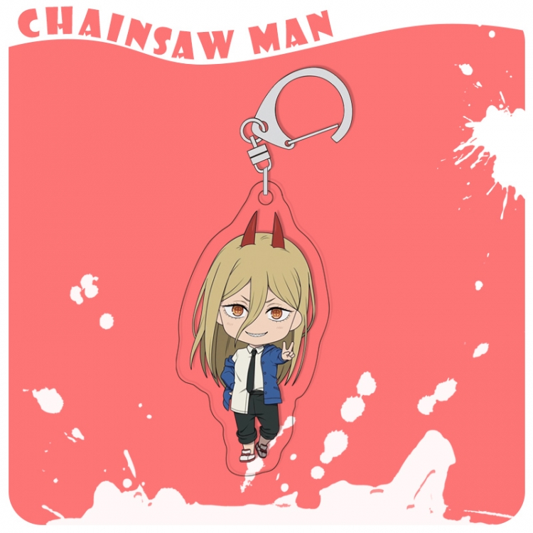 Chainsaw man acrylic pendant bag charm keychain price for 5 pcs