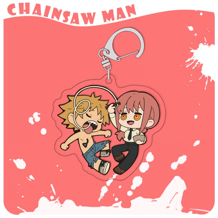 Chainsaw man acrylic pendant bag charm keychain price for 5 pcs