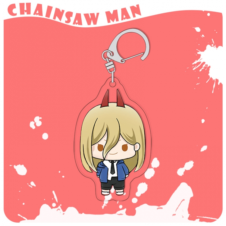 Chainsaw man acrylic pendant bag charm keychain price for 5 pcs