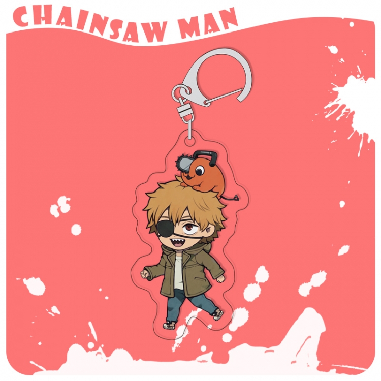 Chainsaw man acrylic pendant bag charm keychain price for 5 pcs