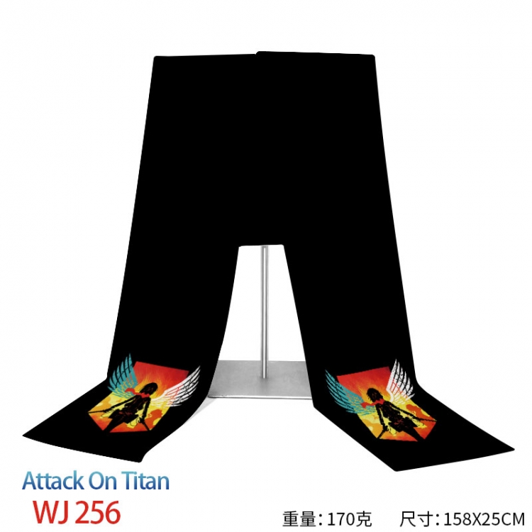 Shingeki no Kyojin Anime full-color flannelette scarf 158x25cm WJ-256