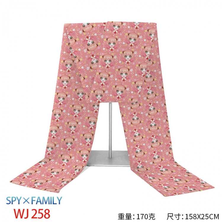 SPY×FAMILY Anime full-color flannelette scarf 158x25cm  WJ-258