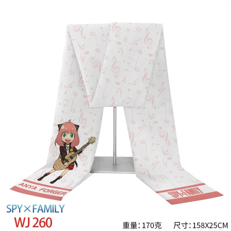 SPY×FAMILY Anime full-color flannelette scarf 158x25cm  WJ-260