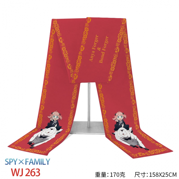 SPY×FAMILY Anime full-color flannelette scarf 158x25cm WJ-263