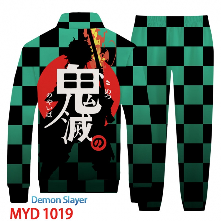Demon Slayer Kimets Anime peripheral long sleeved sweater sports suit from XS to 4XL MYD-1019