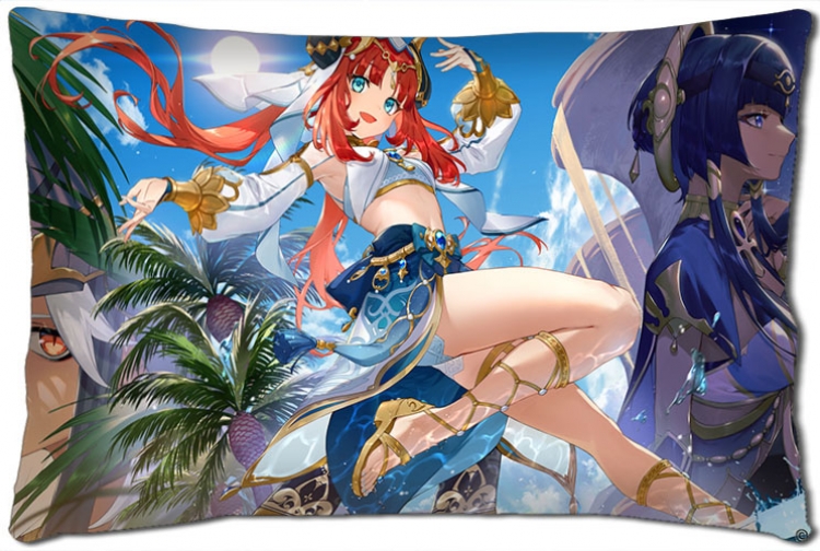 Genshin Impact Anime double-sided long throw pillow 40X60CM NO FILLING  Y1-328