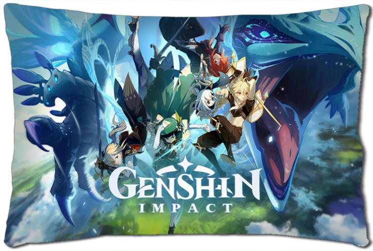 Genshin Impact Anime double-sided long throw pillow 40X60CM NO FILLING Y1-46