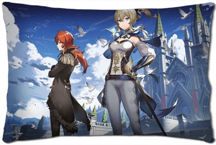 Genshin Impact Anime double-sided long throw pillow 40X60CM NO FILLING  Y1-51