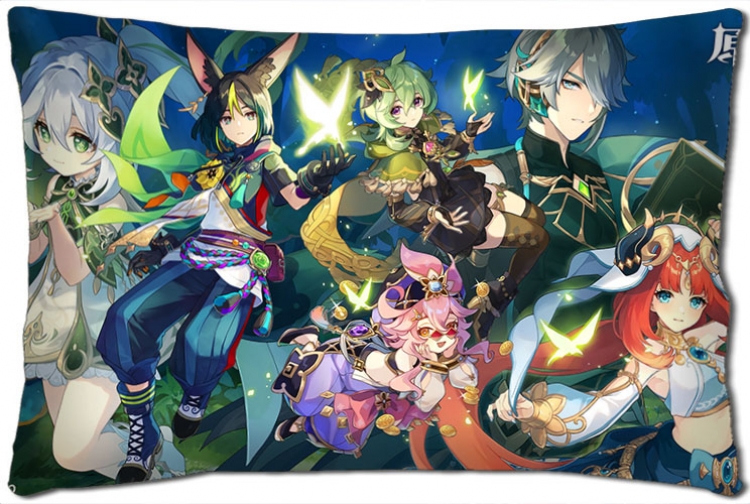 Genshin Impact Anime double-sided long throw pillow 40X60CM NO FILLING Y1-315