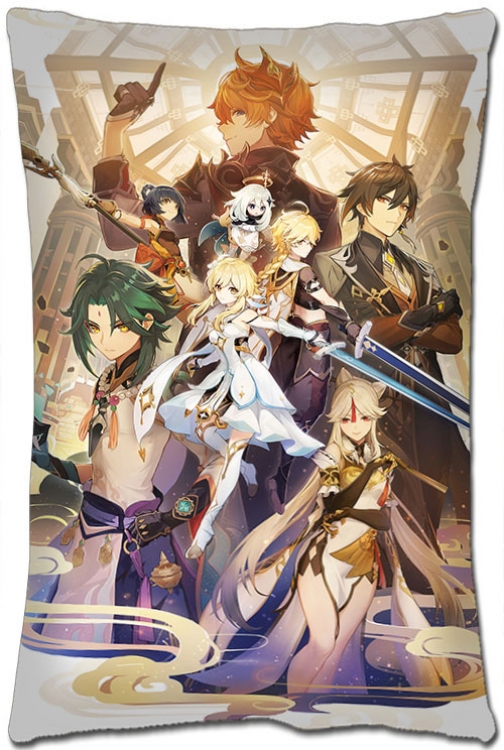 Genshin Impact Anime double-sided long throw pillow 40X60CM NO FILLING  Y1-53