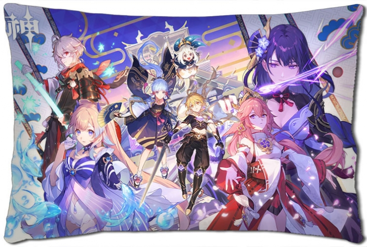 Genshin Impact Anime double-sided long throw pillow 40X60CM NO FILLING Y1-322