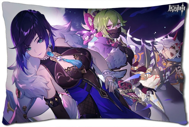 Genshin Impact Anime double-sided long throw pillow 40X60CM NO FILLING Y1-313