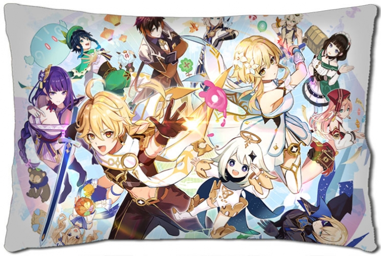 Genshin Impact Anime double-sided long throw pillow 40X60CM NO FILLING Y1-236