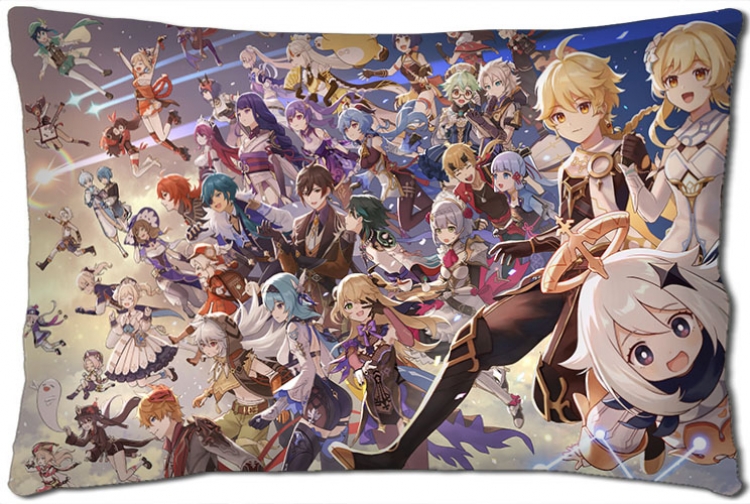 Genshin Impact Anime double-sided long throw pillow 40X60CM NO FILLING Y1-232