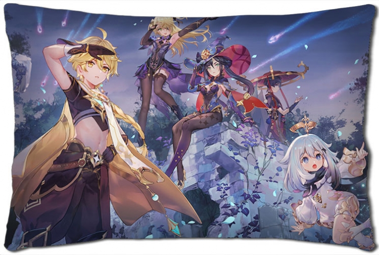 Genshin Impact Anime double-sided long throw pillow 40X60CM NO FILLING  Y1-59