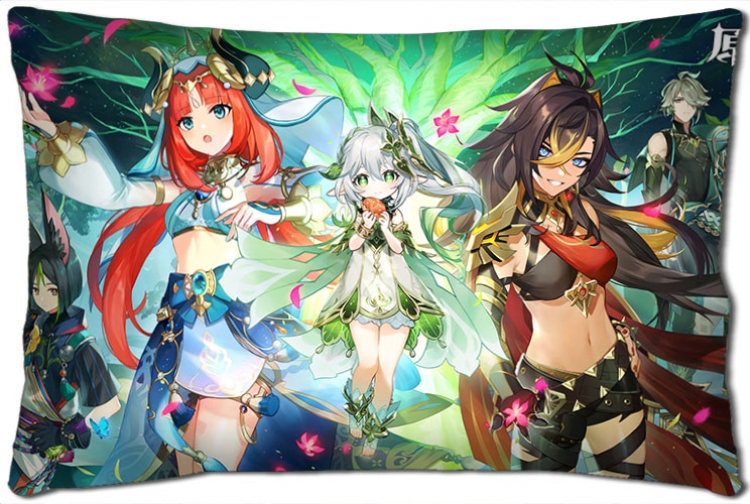 Genshin Impact Anime double-sided long throw pillow 40X60CM NO FILLING Y1-317