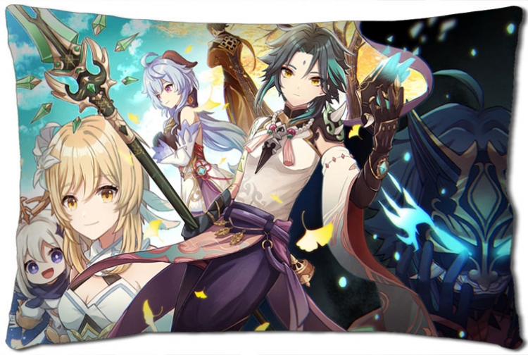 Genshin Impact Anime double-sided long throw pillow 40X60CM NO FILLING Y1-301