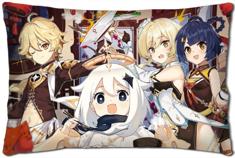 Genshin Impact Anime double-sided long throw pillow 40X60CM NO FILLING Y1-49