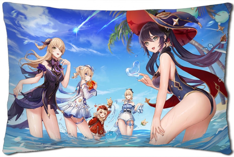 Genshin Impact Anime double-sided long throw pillow 40X60CM NO FILLING Y1-354