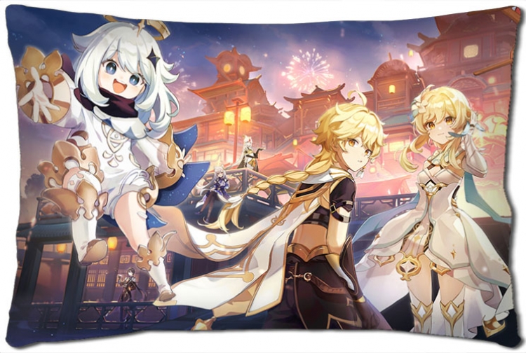 Genshin Impact Anime double-sided long throw pillow 40X60CM NO FILLING Y1-386