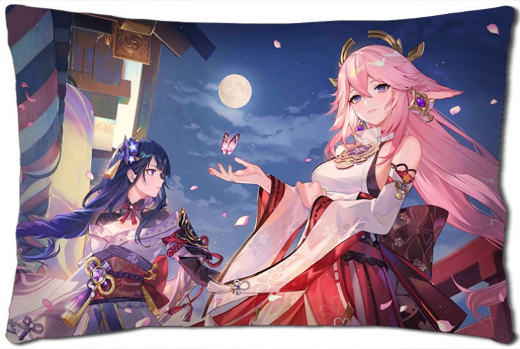 Genshin Impact Anime double-sided long throw pillow 40X60CM NO FILLING Y1-357
