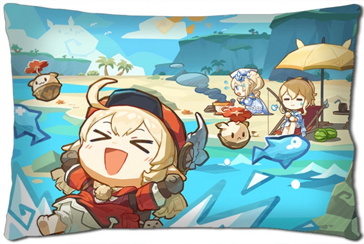 Genshin Impact Anime double-sided long throw pillow 40X60CM NO FILLING Y1-367