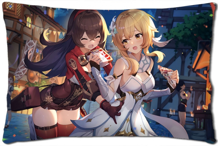 Genshin Impact Anime double-sided long throw pillow 40X60CM NO FILLING Y1-376