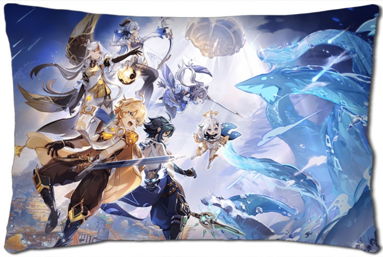 Genshin Impact Anime double-sided long throw pillow 40X60CM NO FILLING Y1-339