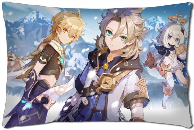 Genshin Impact Anime double-sided long throw pillow 40X60CM NO FILLING Y1-353