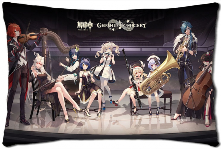 Genshin Impact Anime double-sided long throw pillow 40X60CM NO FILLING  Y1-370
