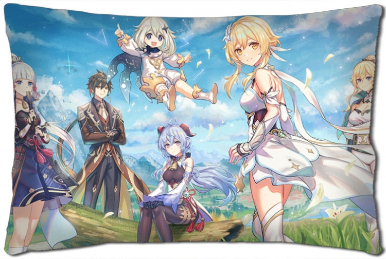 Genshin Impact Anime double-sided long throw pillow 40X60CM NO FILLING Y1-372