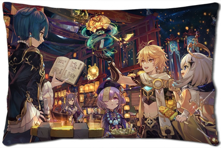 Genshin Impact Anime double-sided long throw pillow 40X60CM NO FILLING Y1-381