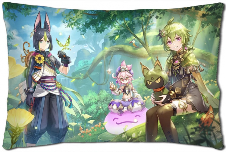 Genshin Impact Anime double-sided long throw pillow 40X60CM NO FILLING Y1-364