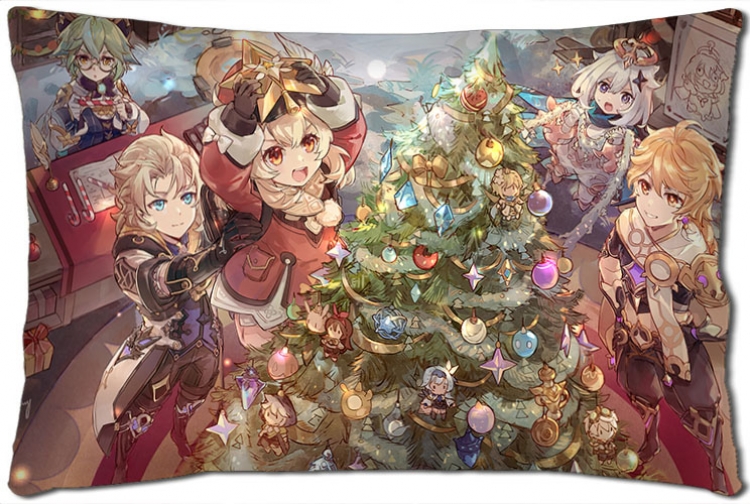 Genshin Impact Anime double-sided long throw pillow 40X60CM NO FILLING Y1-380