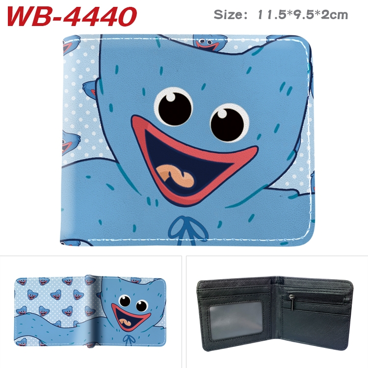 Poppy Playtime Animation color PU leather half fold wallet 11.5X9X2CM  WB-4440A