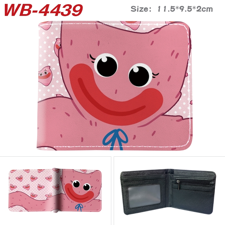 Poppy Playtime Animation color PU leather half fold wallet 11.5X9X2CM WB-4439A