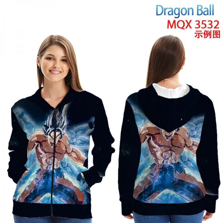 DRAGON BALL Anime Zip patch pocket sweatshirt jacket Hoodie from 2XS to 4XL MQX 3532