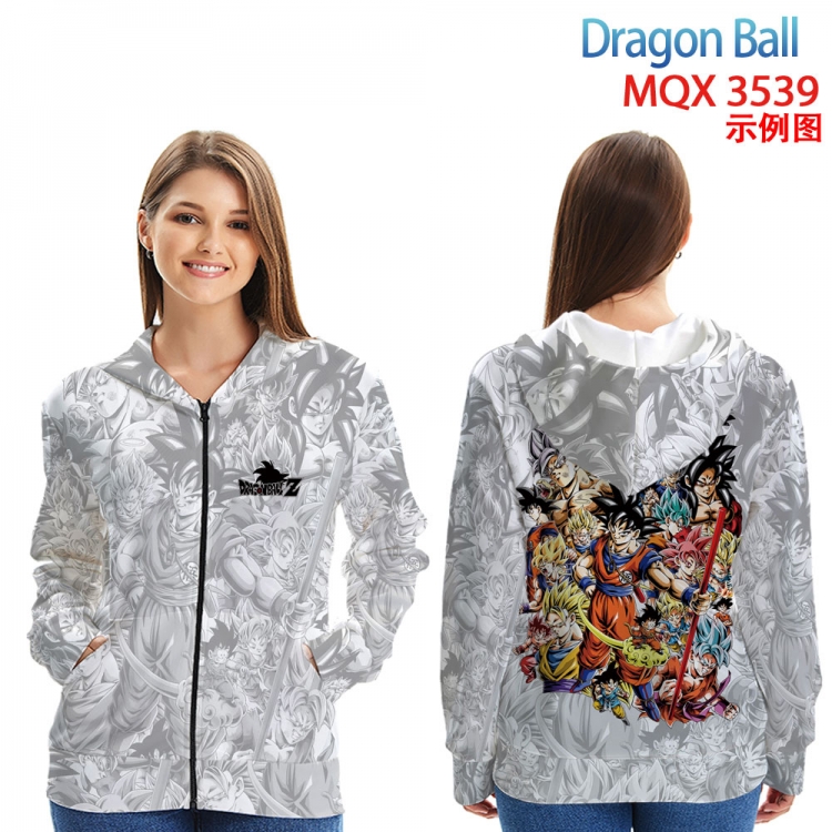 DRAGON BALL Anime Zip patch pocket sweatshirt jacket Hoodie from 2XS to 4XL MQO 3539