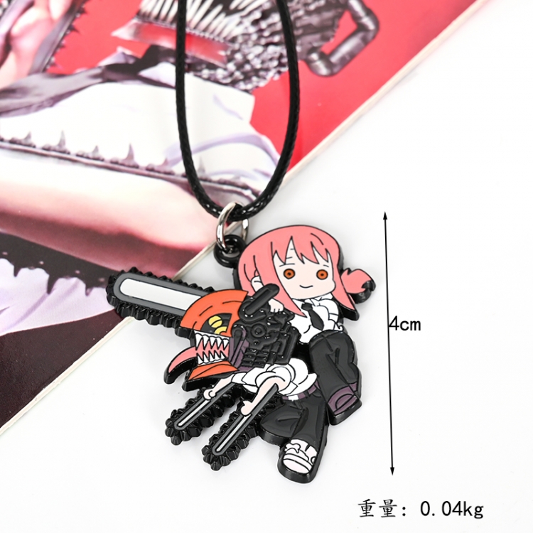 Chainsaw man Animation peripheral leather rope necklace pendant price for 5 pcs